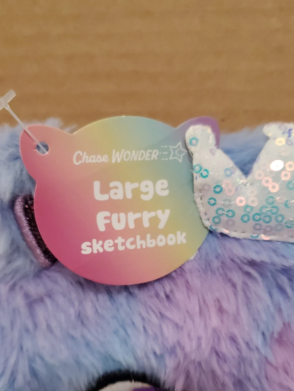 Chaser Plush Cat Sketchbook - Blue & Purple with Pink Accents